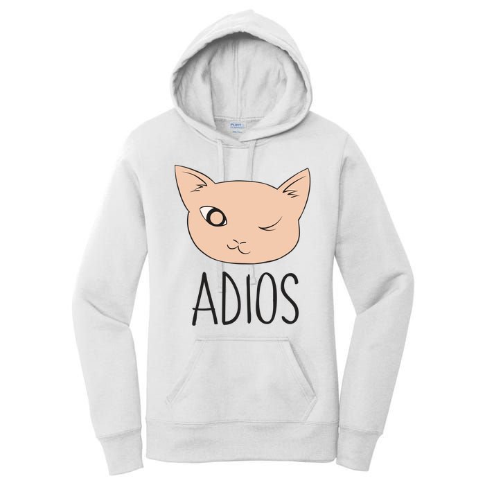 Adios Cat Women's Pullover Hoodie