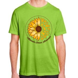 Appendix Cancer Awareness Sunflower Ribbons Adult ChromaSoft Performance T-Shirt