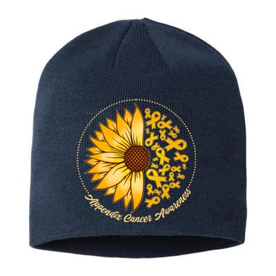 Appendix Cancer Awareness Sunflower Ribbons Sustainable Beanie