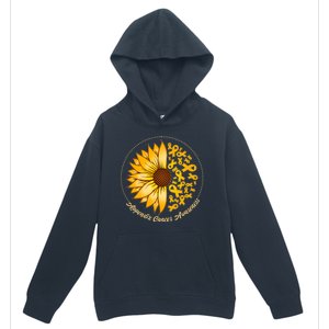 Appendix Cancer Awareness Sunflower Ribbons Urban Pullover Hoodie