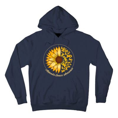 Appendix Cancer Awareness Sunflower Ribbons Tall Hoodie