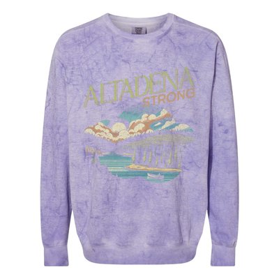 Altadena California Colorblast Crewneck Sweatshirt