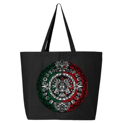 Aztec Calendar Azteca Sun Stone Mexico Flag Irt 25L Jumbo Tote