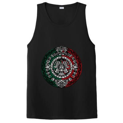 Aztec Calendar Azteca Sun Stone Mexico Flag Irt PosiCharge Competitor Tank