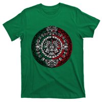 Aztec Calendar Azteca Sun Stone Mexico Flag Irt T-Shirt