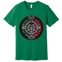 Aztec Calendar Azteca Sun Stone Mexico Flag Irt Premium T-Shirt