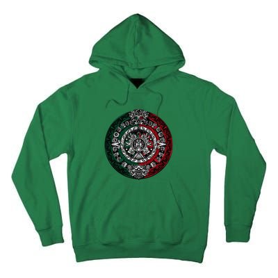 Aztec Calendar Azteca Sun Stone Mexico Flag Irt Tall Hoodie