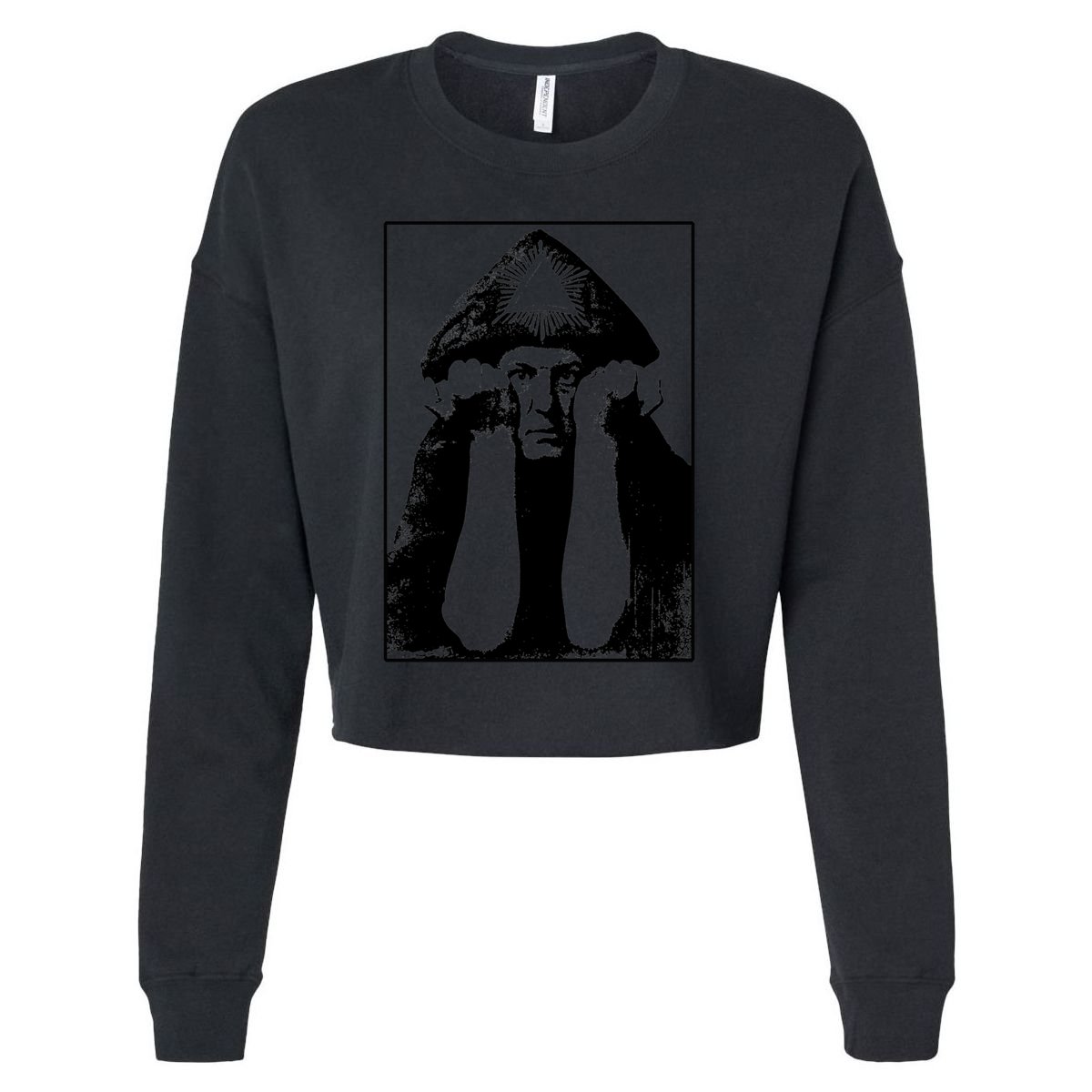 Aleister Crowley Cropped Pullover Crew
