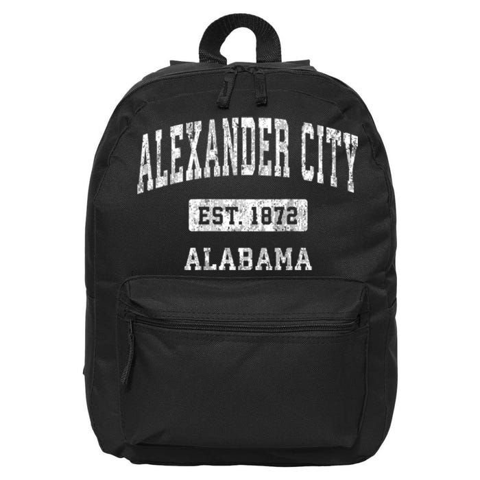 Alexander City Alabama Al Vintage Sports 16 in Basic Backpack