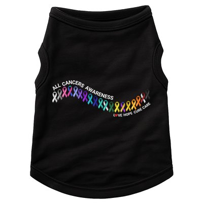 All Cancers Awareness All Cancer Matters Cancer Ribbons Gift Doggie Tank
