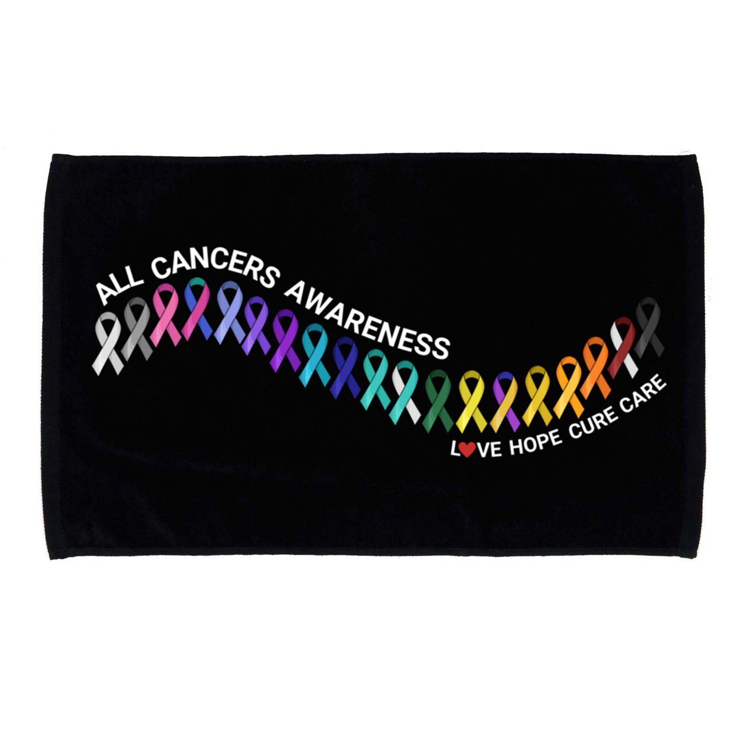 All Cancers Awareness All Cancer Matters Cancer Ribbons Gift Microfiber Hand Towel