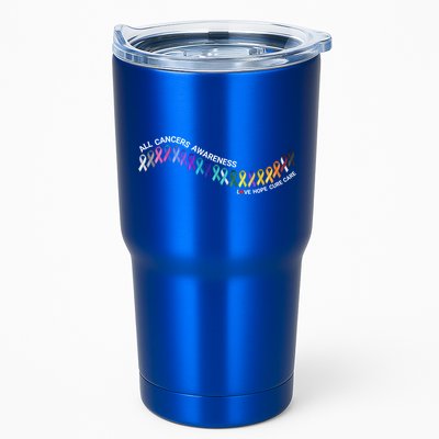 All Cancers Awareness All Cancer Matters Cancer Ribbons Gift Tumbler