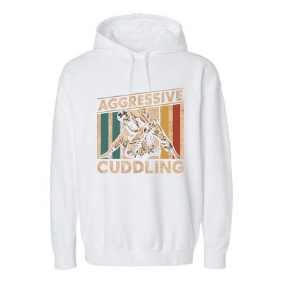 Aggressive Cuddling Garment-Dyed Fleece Hoodie