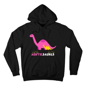 Auntiesaurus Cute Auntie Saurus Dinosaur Aunt Matching Hoodie