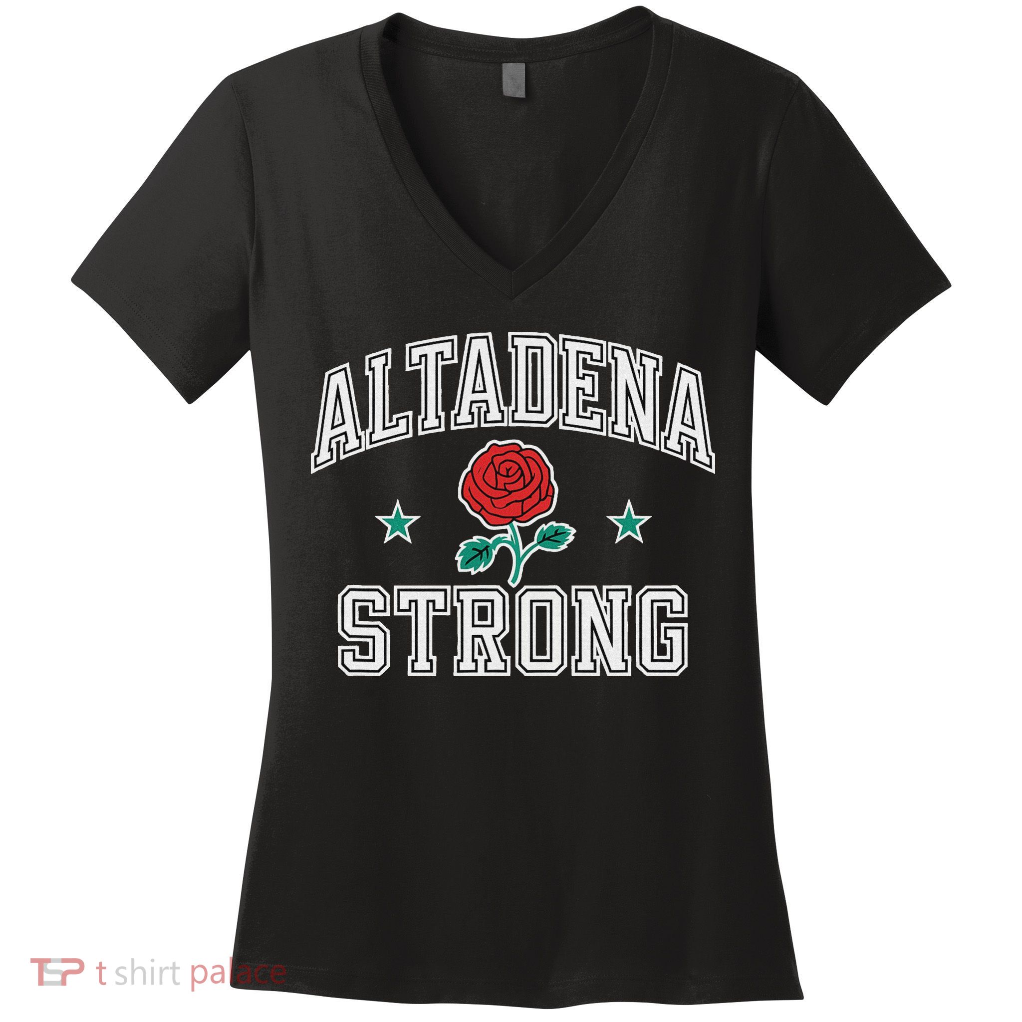 Altadena California Altadena Strong Women's V-Neck T-Shirt