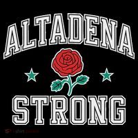 Altadena California Altadena Strong Women's V-Neck T-Shirt