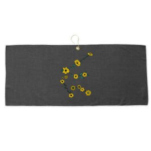 Aquarius Constellation As Flowers Zodiac Gift Large Microfiber Waffle Golf Towel