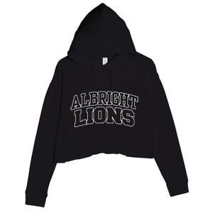 Albright College Arch Crop Fleece Hoodie