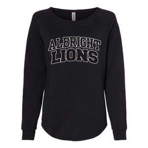 Albright College Arch Womens California Wash Sweatshirt