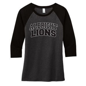 Albright College Arch Women's Tri-Blend 3/4-Sleeve Raglan Shirt