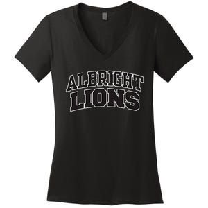 Albright College Arch Women's V-Neck T-Shirt