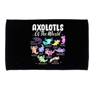 Axolotl Cute Axolotls Of The World Kawaii Girl Microfiber Hand Towel