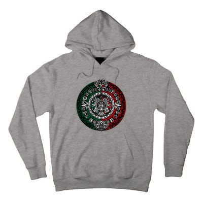 Aztec Calendar Azteca Sun Stone Mexico Flag Tall Hoodie