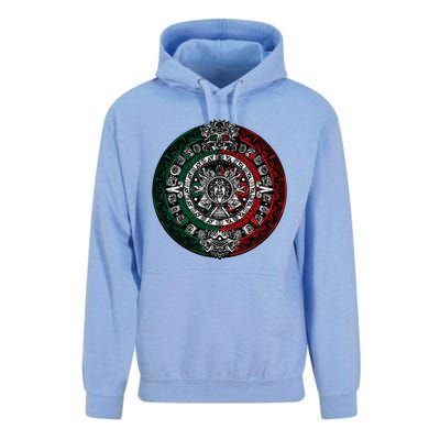 Aztec Calendar Azteca Sun Stone Mexico Flag Unisex Surf Hoodie