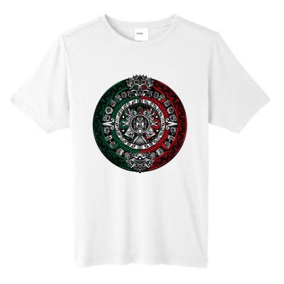 Aztec Calendar Azteca Sun Stone Mexico Flag Tall Fusion ChromaSoft Performance T-Shirt