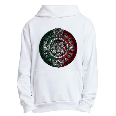 Aztec Calendar Azteca Sun Stone Mexico Flag Urban Pullover Hoodie