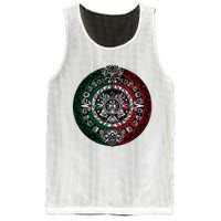 Aztec Calendar Azteca Sun Stone Mexico Flag Mesh Reversible Basketball Jersey Tank