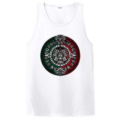 Aztec Calendar Azteca Sun Stone Mexico Flag PosiCharge Competitor Tank