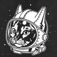 Astro Cat 11oz C Handle Ceramic Mug