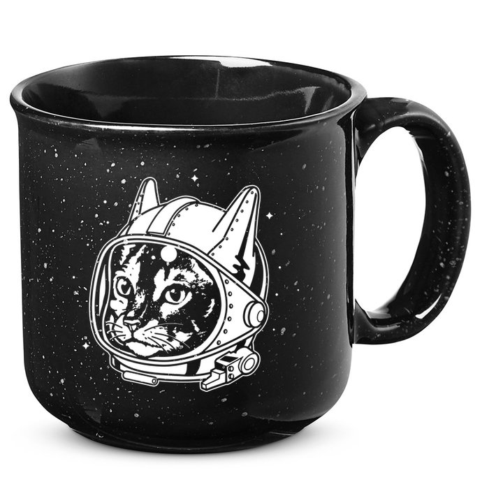 Astro Cat 15oz Campfire Ceramic Mug