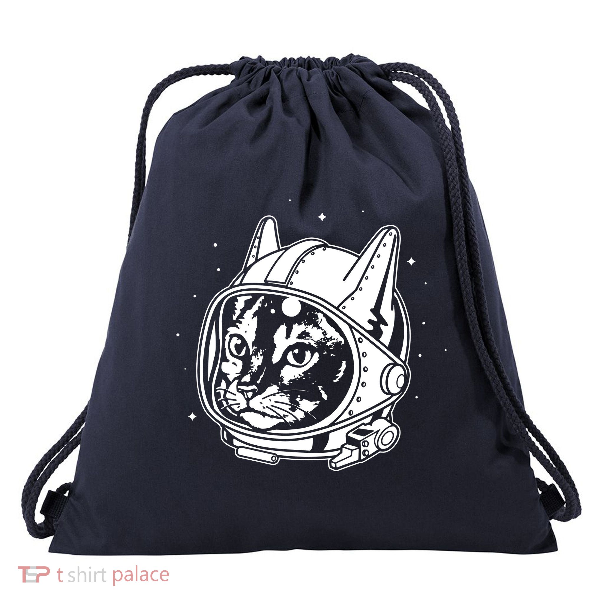 Astro Cat Drawstring Bag