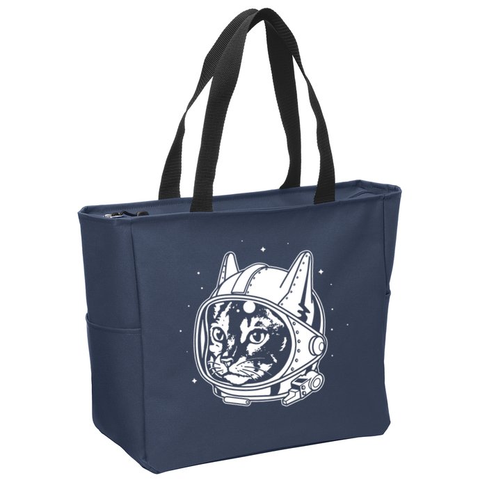 Astro Cat Zip Tote Bag