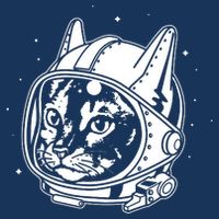 Astro Cat Zip Tote Bag
