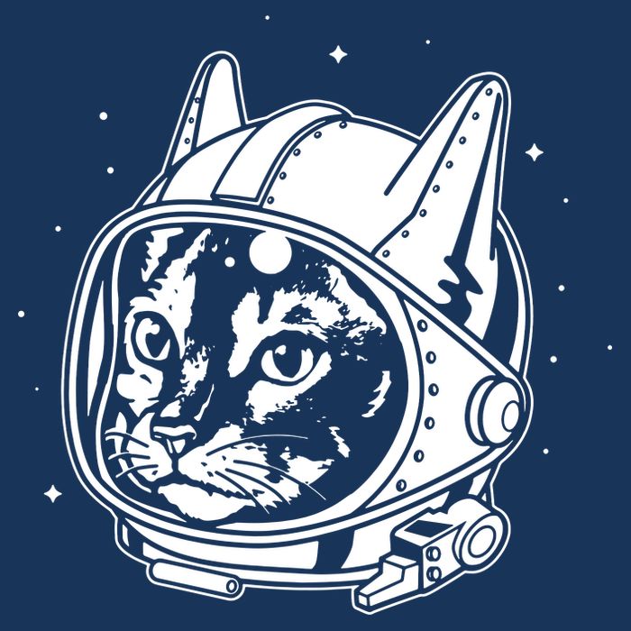 Astro Cat Zip Tote Bag