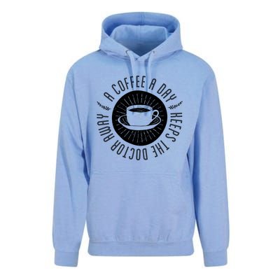 A Coffee A Day Keeps The Doctor Away Cup Bean Gift Idea Gift Unisex Surf Hoodie