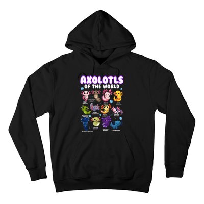 Axolotl Cute Axolotls Animals Of The World Herpetology Hoodie