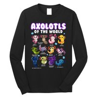 Axolotl Cute Axolotls Animals Of The World Herpetology Long Sleeve Shirt