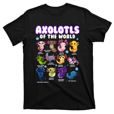 Axolotl Cute Axolotls Animals Of The World Herpetology T-Shirt