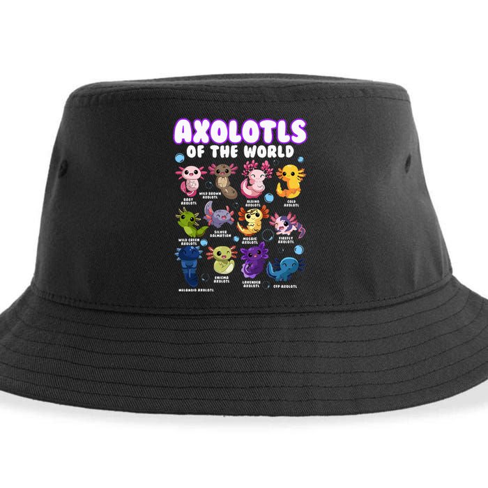 Axolotl Cute Axolotls Animals Of The World Herpetology Sustainable Bucket Hat