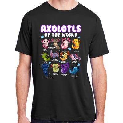 Axolotl Cute Axolotls Animals Of The World Herpetology Adult ChromaSoft Performance T-Shirt