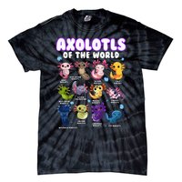 Axolotl Cute Axolotls Animals Of The World Herpetology Tie-Dye T-Shirt