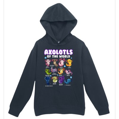 Axolotl Cute Axolotls Animals Of The World Herpetology Urban Pullover Hoodie