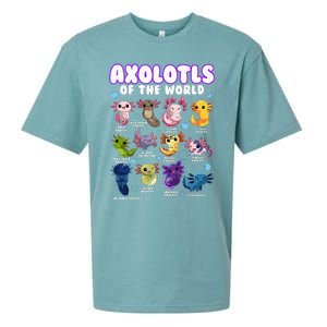 Axolotl Cute Axolotls Animals Of The World Herpetology Sueded Cloud Jersey T-Shirt