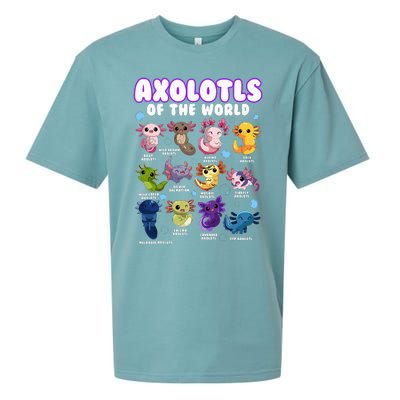 Axolotl Cute Axolotls Animals Of The World Herpetology Sueded Cloud Jersey T-Shirt