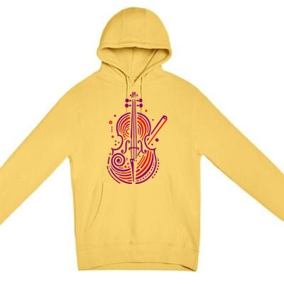 Artistic Cello Premium Pullover Hoodie