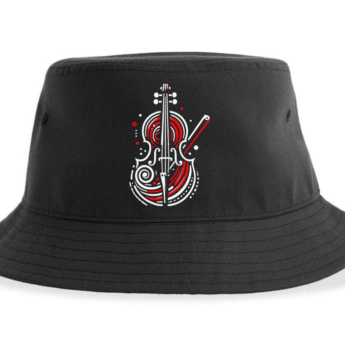 Artistic Cello Sustainable Bucket Hat